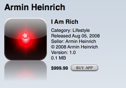 “I Am Rich” eliminato dall’AppStore. Truffa o provocazione?