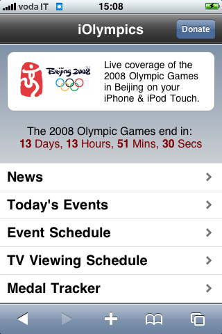 iOlympics, tutte le Olimpiadi sull’iPhone