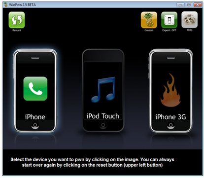 Guida: sbloccare il firmware 2.0.2 per iPhone 2G e iPhone 3G con WinPwn 2.5 in Basic Mode