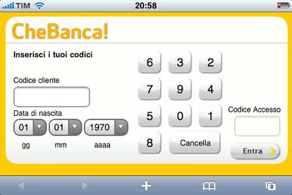 Il conto CheBanca! da oggi è gestibile tramite iPhone
