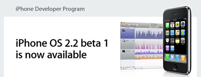 Rilasciato agli sviluppatori il firmware 2.2 beta1.