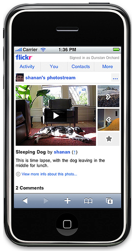 Flickr: anche i video compatibili con iPhone