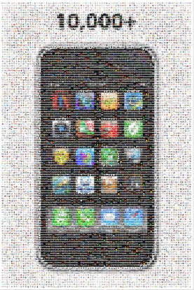 Un mosaico con le 10.000 applicazioni dell’AppStore