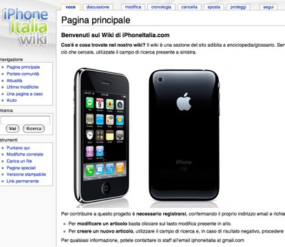 iPhoneItalia Wiki: un nuovo servizio per voi