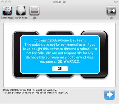 Sbloccare l’iPhone 3G 2.2.1 straniero e il 2G con PwnageTool (Mac) e Yellowsnow