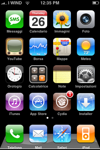 [Cydia] OS X Leopard dock per iPhone