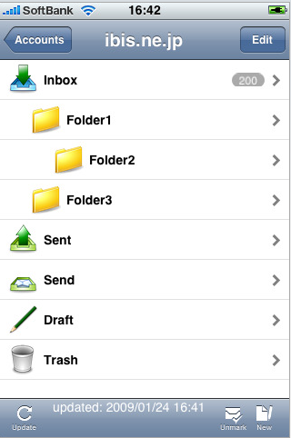 ibisMail: un nuovo client mail per iPhone