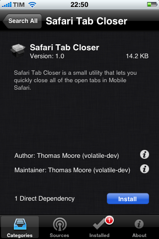 Safari Tab Closer: chiudi tutte le pagine di Safari