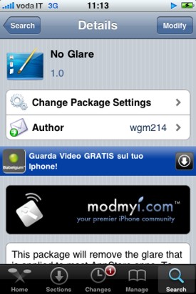 No Glare (Cydia): togliere il bagliore dalle icone dell’iPhone