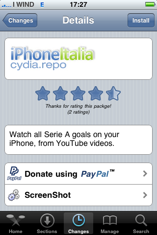 iPhoneItalia Cydia: ora è possibile votare i pacchetti della nostra repo