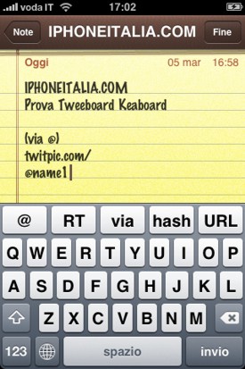 Tweeboard: una tastiera per Twitter