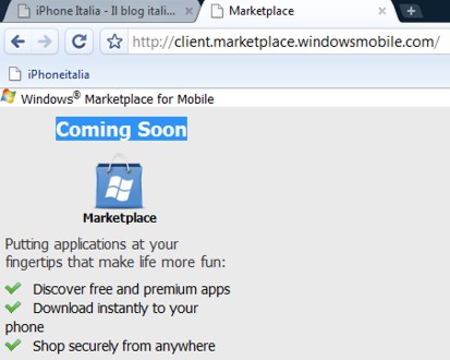 Ancora news su Windows Marketplace: Windows Marketplace for Mobile