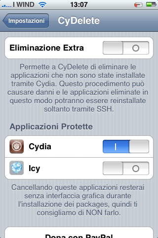 Aggiornamento per CyDelete