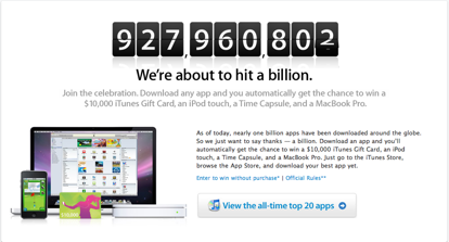 Concorso iTunes: 14 mila dollari di premi per chi scarica da AppStore [AGGIORNATO]