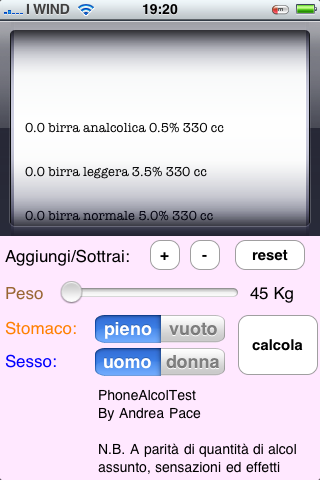 PhoneAlcolTest: l’applicazione gratuita per calcolare il proprio tasso alcolemico