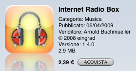 Internet Radio Box: importante aggiornamento