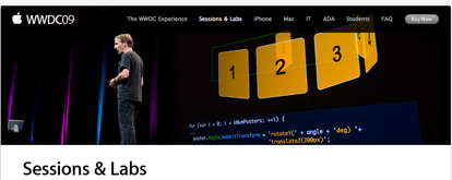 Disponibile l’elenco di tutte le sessioni del WWDC ’09