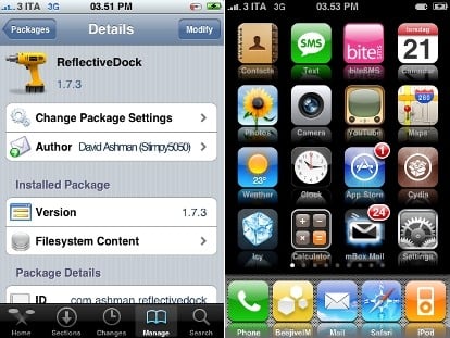 ReflectiveDock, aggiornamento 1.7.3 [Cydia]