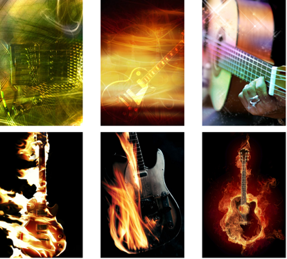 Wallpaper Pack: Guitar Collection (Cydia)