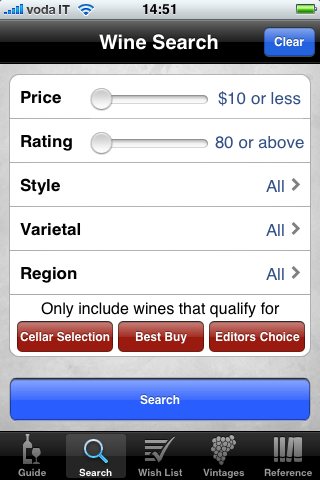 Wine Enthusiast Guide: l’applicazione sul vino