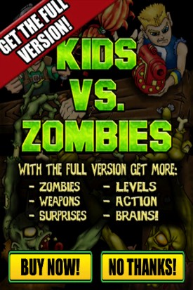 Kids vs. Zombies Lite: Zombie all’attacco