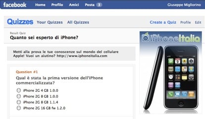 Quiz su Facebook: metti alla prova le tue conoscenze sull’iPhone