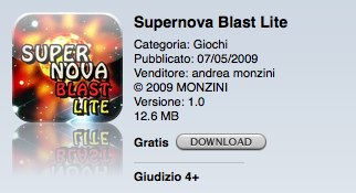 Supernova Blast disponibile in versione lite