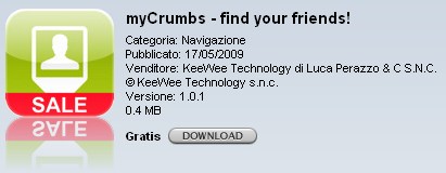 myCrumbs, gli amici a portata di mappa (in offerta limitata)