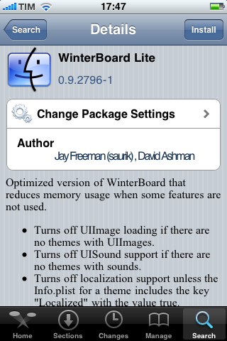Winterboard Lite: ottimizza Winterboard e riduci il consumo di memoria