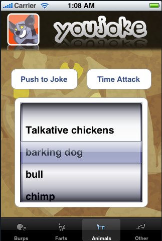 Anteprima iPhoneItalia: Youjoke, e l’iPhone emette suoni divertenti