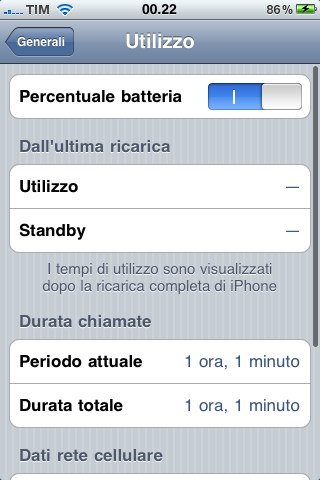L’indicatore livello batteria in percentuale su iPhone 3G S. Ecco come fare