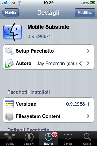 Tanti aggiornamenti da Saurik: MobileSubstrate, Cyntact, Veency e Five Icon Dock