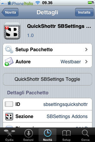 QuickShottr toggle per SBSettings