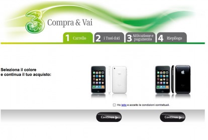 L’iPhone sullo store online di 3Italia!