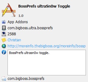 BossPrefs ultraSn0w Toggle (Cydia): attivare e disattivare il Sim-Unlock