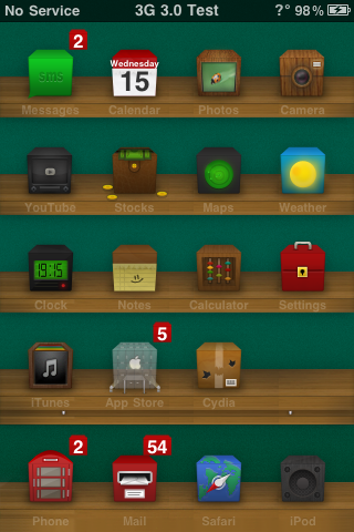 Cubez: un tema iPhone a cubi