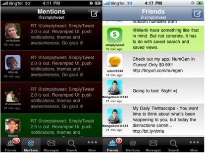 SimplyTweet: aggiunto il supporto alle notifiche push