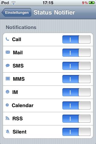 StatusNotifier: disponibile la versione compatibile con firmware 3.0 jailbroken