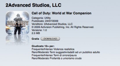 Call Of Duty: World At War Companion su AppStore