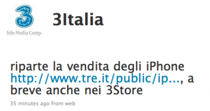 Tre Italia: di nuovo disponibile l’iPhone