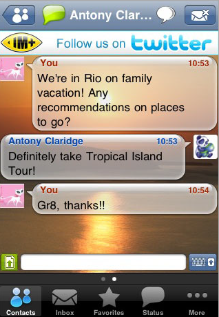 IM+ Lite aggiunge le notifiche push