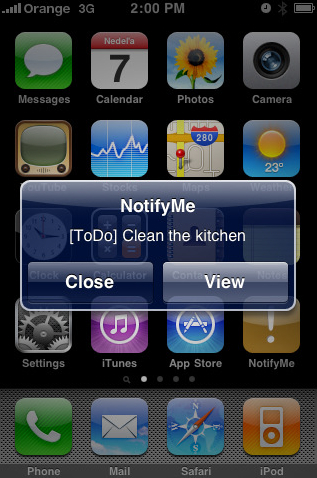 NotifyMe, nuovo aggiornamento 1.3