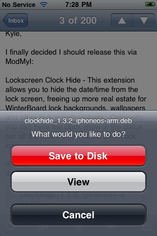 Attachment Saver (Cydia Store): salva gli allegati email su iPhone