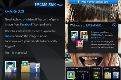 Face Mixer 2.0: aggiunto il supporto a Facebook