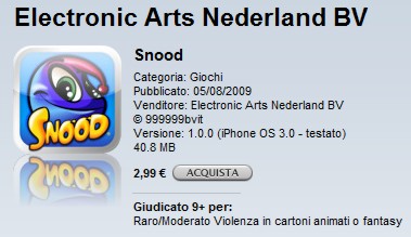 Snood: nuovo puzzle game ora in AppStore
