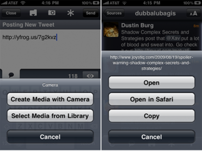 Twitterific: aggiornamento 2.1 con supporto video iPhone 3GS