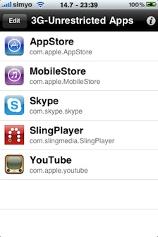 3G Unrestrictor 1.0.5 su Cydia