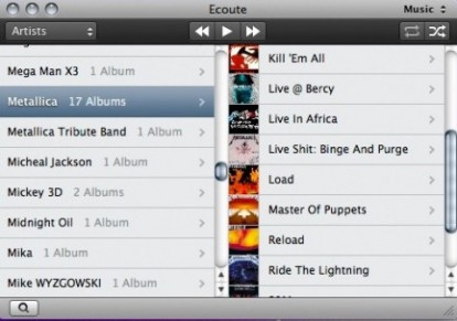 Ecoute, una alternativa leggera ad iTunes per Mac
