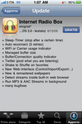 Internet Radio Box: aggiornamento 1.5.0