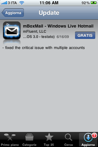 mBoxMail: importante aggiornamento